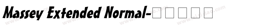 Massey Extended Normal字体转换